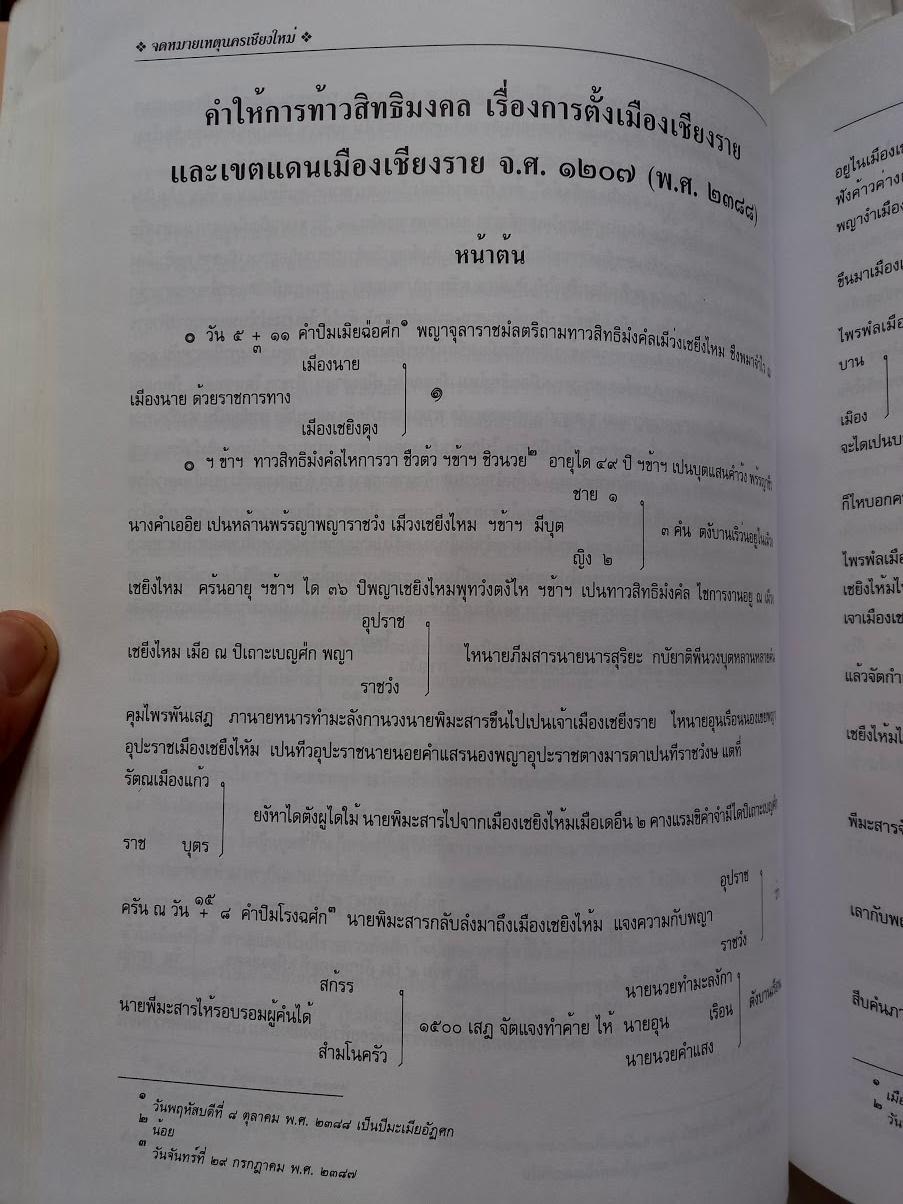 จดหมายเหตุนครเชียงใหม่ โดย คณะกรรมการชำระประวัติศาสตร์ไทย