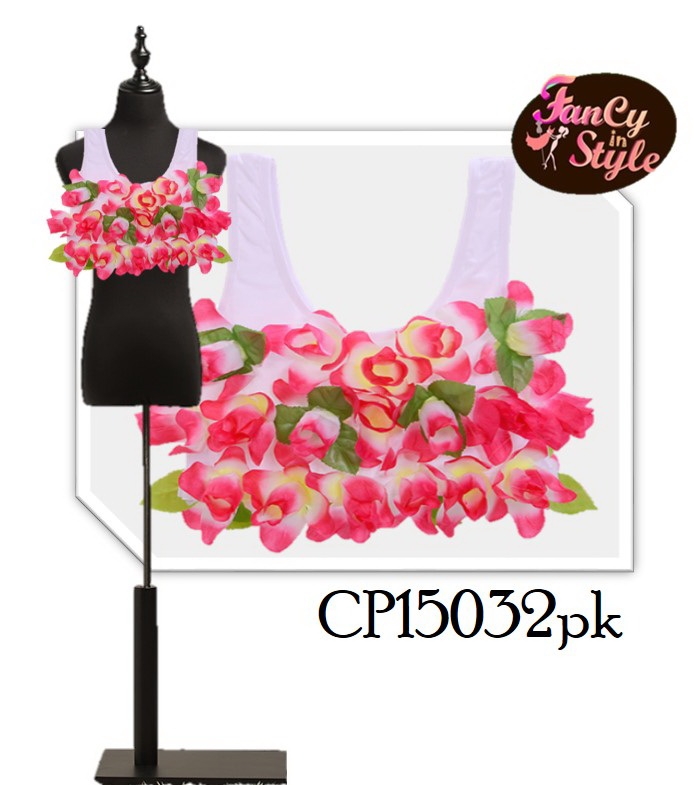 International Costume/Flowers bra/บราแต่งดอกไม้ สีชมพู