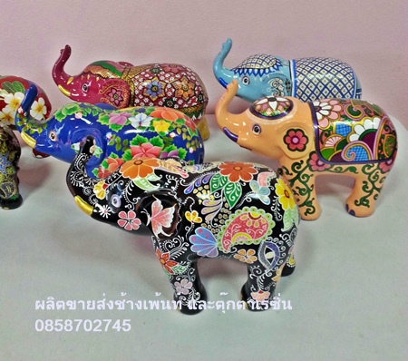 PP1613 ช้างจัมโบ้ชูงวงเพ้นท์