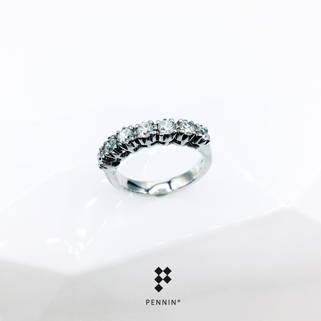 แหวนเพชรสวิส CZ 7 เม็ด Seven Diamond Ring ใส่สวยทุกโอกาส เสริมดวง นำโชค สิริมงคล