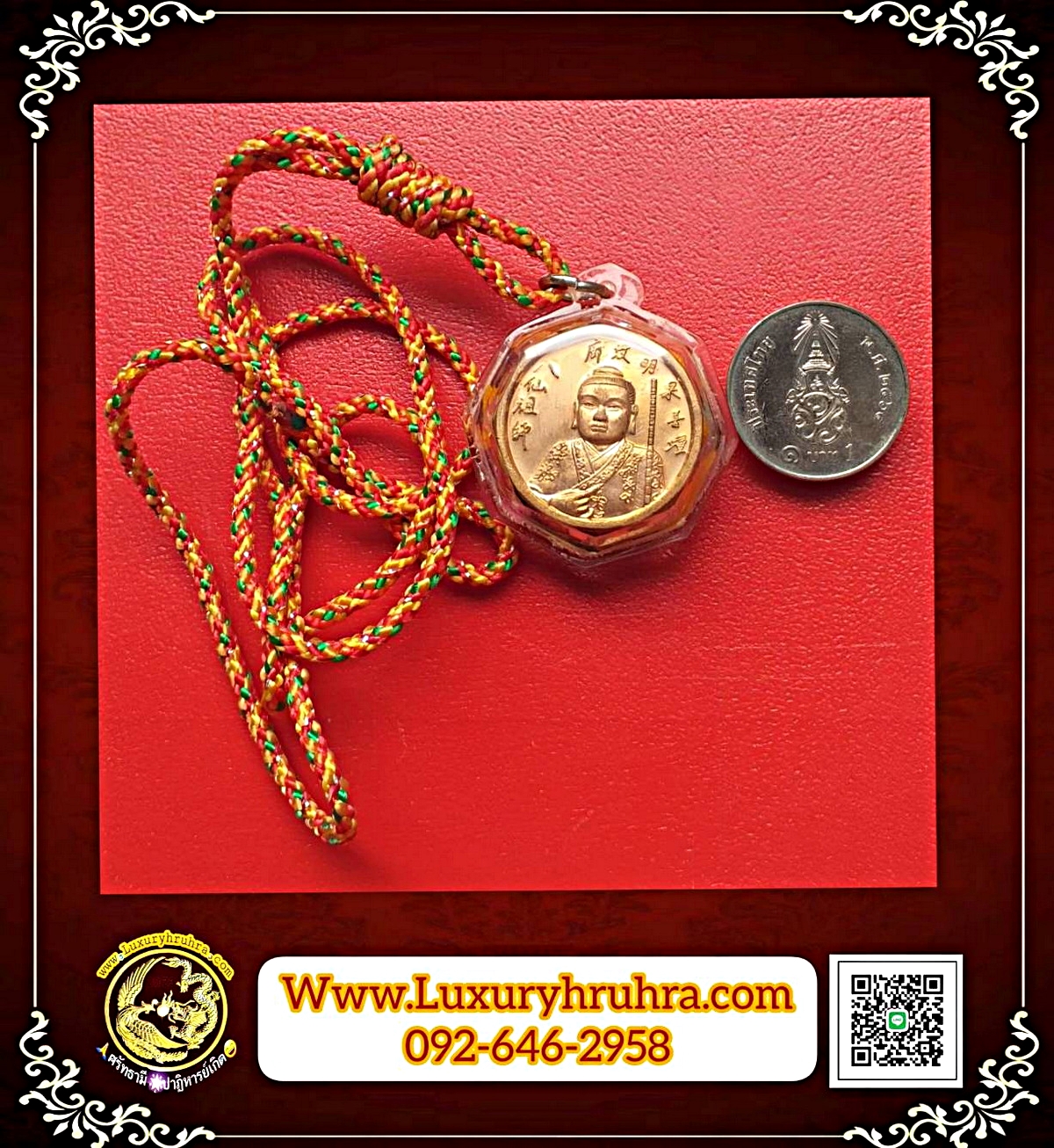 เหรียญเทพเจ้าฮั่นเซียงจื้อโป๊ยเซียนโจวซือที่ระลึกเก็บศพไร้ญาติปีพ.ศ.2537เนื้อทองแดงเลี่ยมเดิมพร้อมฮู้ผ่านพิธีปลุกเสกแล้วค่ะ