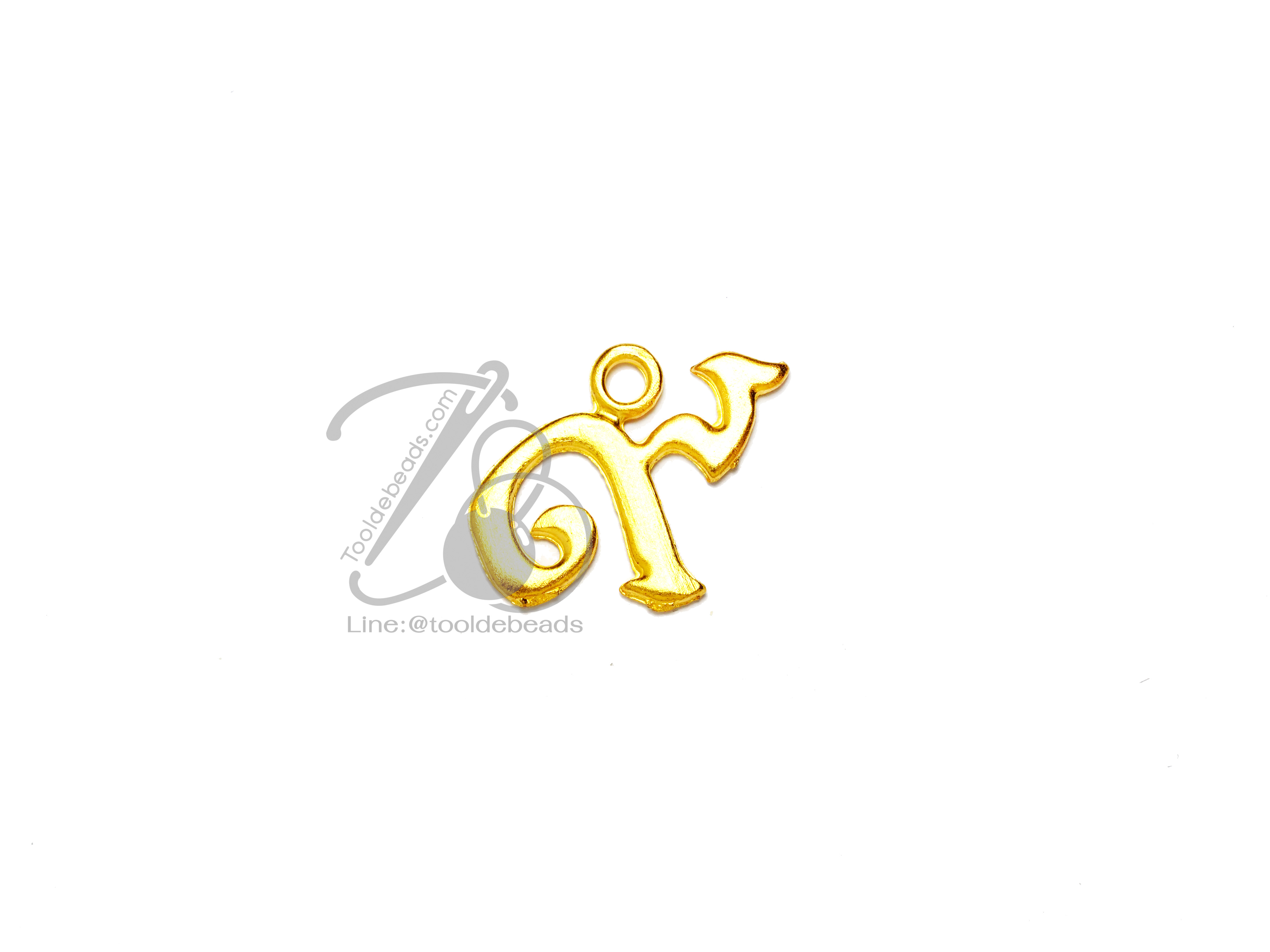 จี้เหล็ก 192 20*25มม. เลข๙ สีทอง (1 ชิ้น) SKU-00567