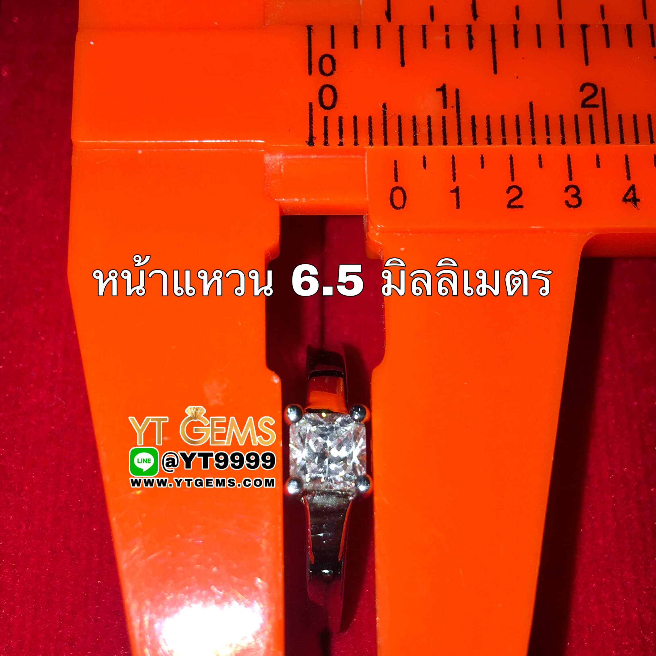 แหวนเพชร แหวนเงินแท้ ชุบทองคำขาว เพชร Swiss YTG-2480 YTGEMS