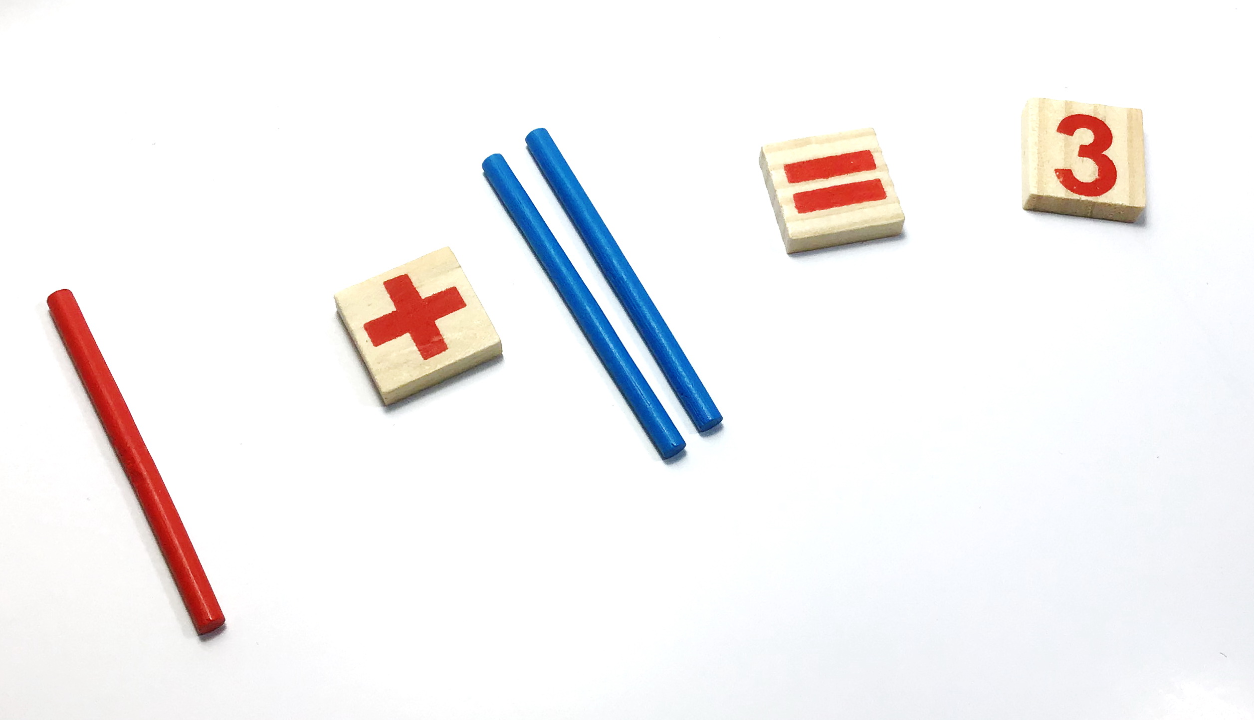 บล็อกไม้คณิตศาสตร์เพื่อการเรียนรู้พร้อมส่งMathematical Intelligence stick