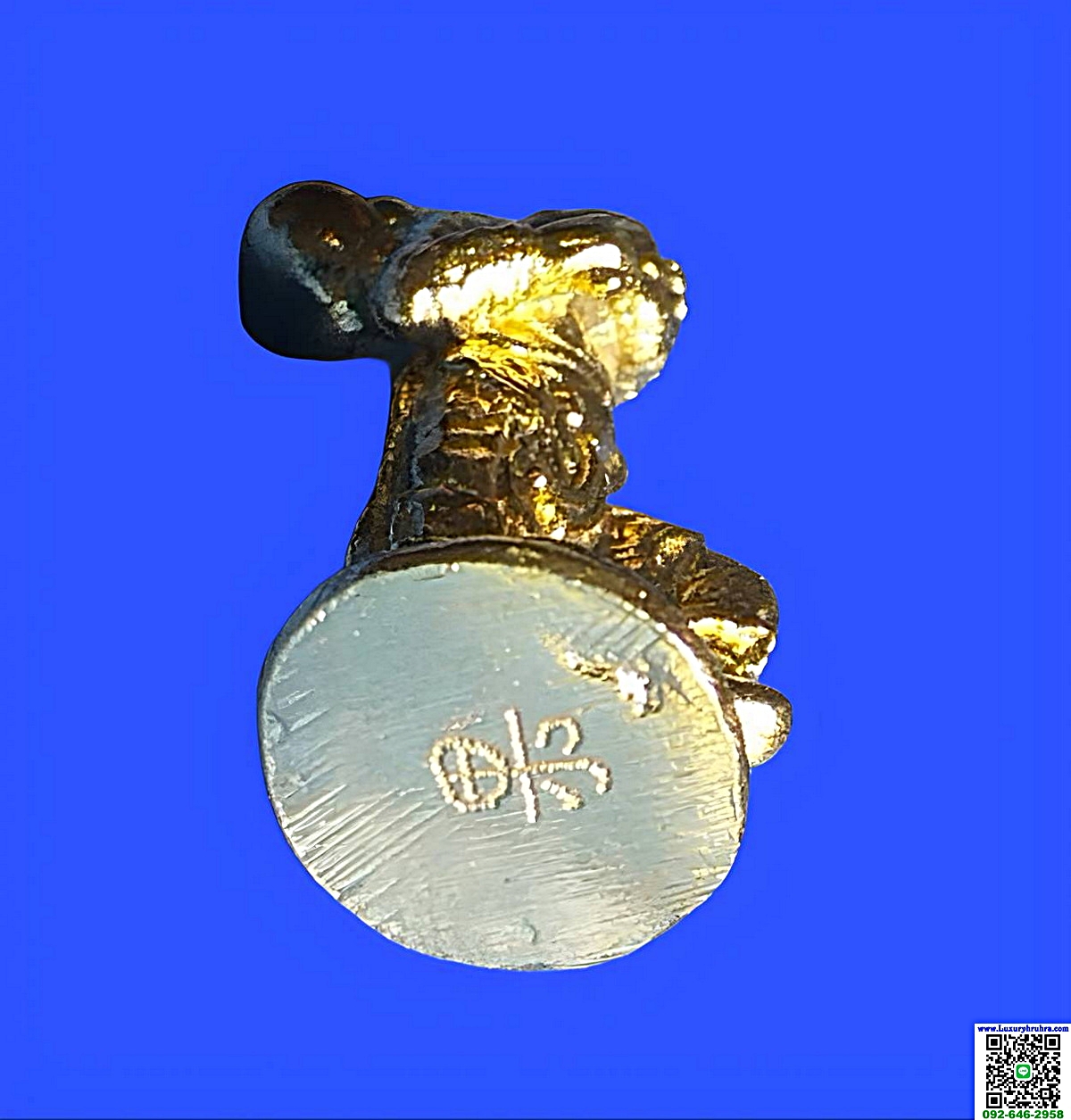 รูปหล่อลอยองค์ทิไกว้ลี้แปดเซียนเนื้อกะไหล่ทองสวย