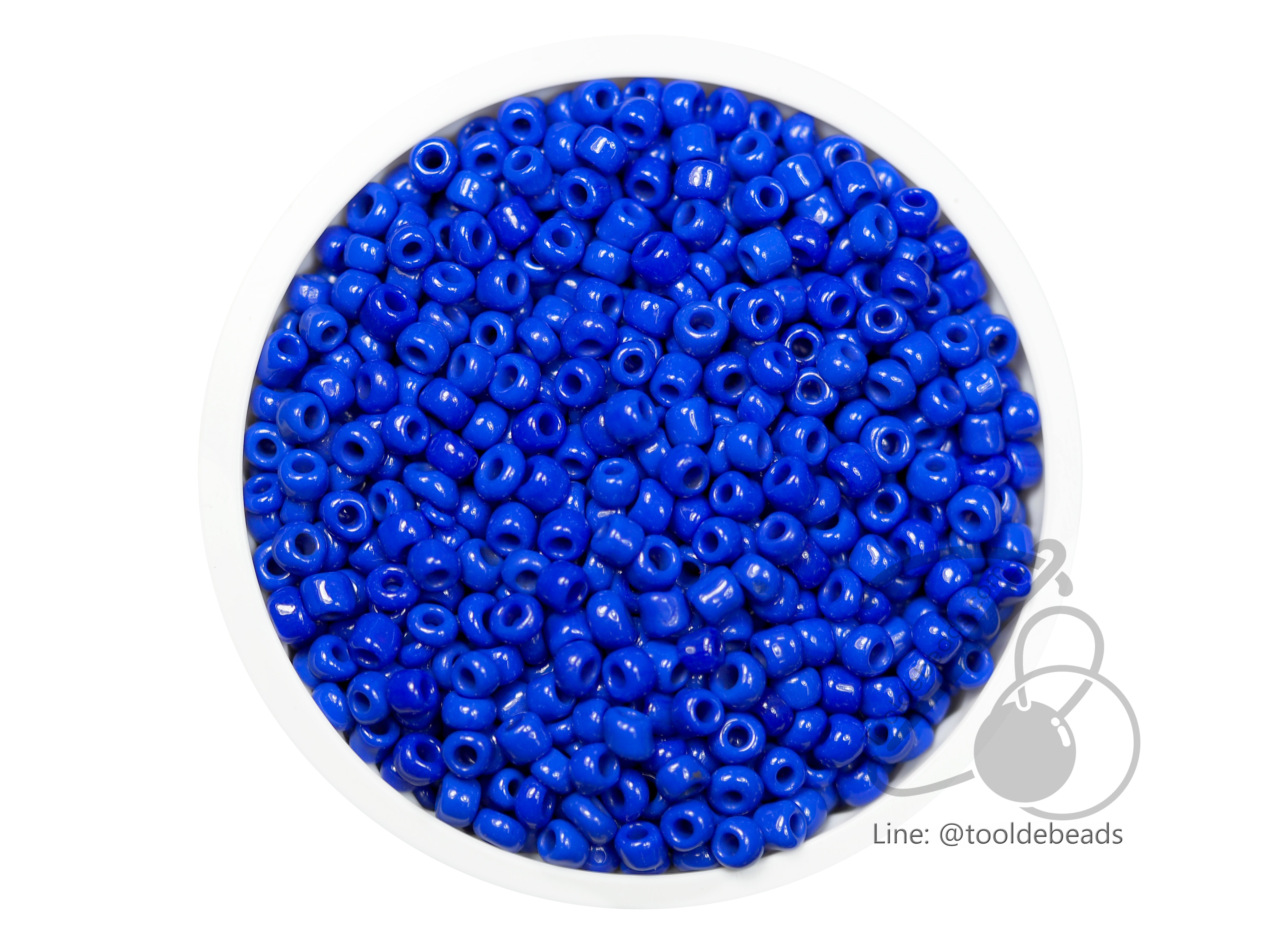 ลูกปัดเม็ดทราย 8/0 โทนด้าน สีน้ำเงินม่วง (450 กรัม) SKU-03946