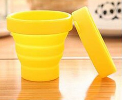 แก้วน้ำซิลิโคนพับได้พร้อมส่ง พกพา หยืดหยุ่นสะดวก สะอาด