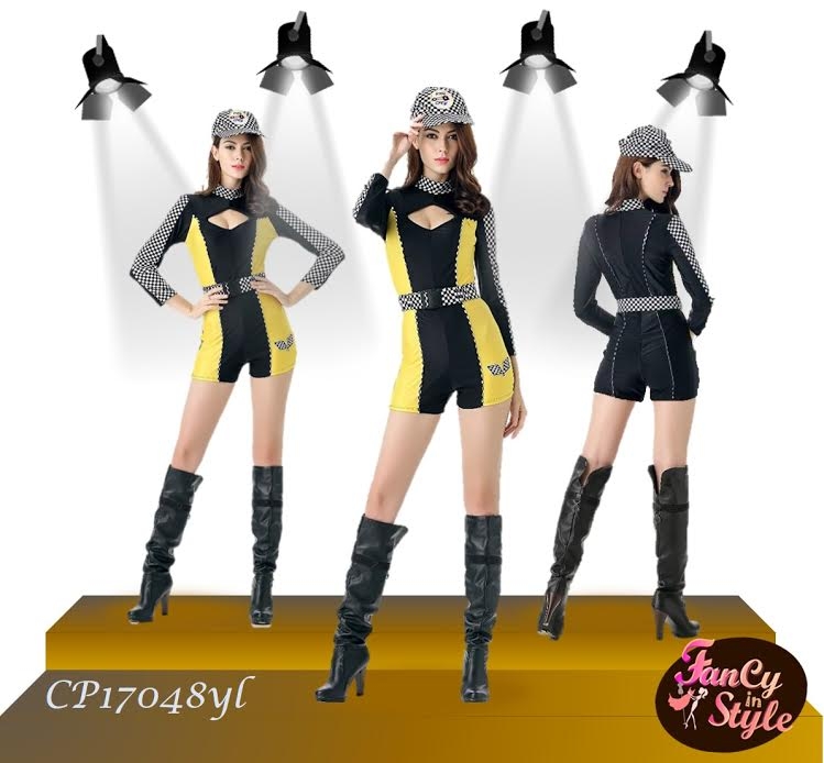 Playsuit Racer Girls Costume/Motor Show/Pretty/ชุดแฟนซีนักแข่งรถ/ชุดมอเตอร์โชว์/ชุดพริตตี้