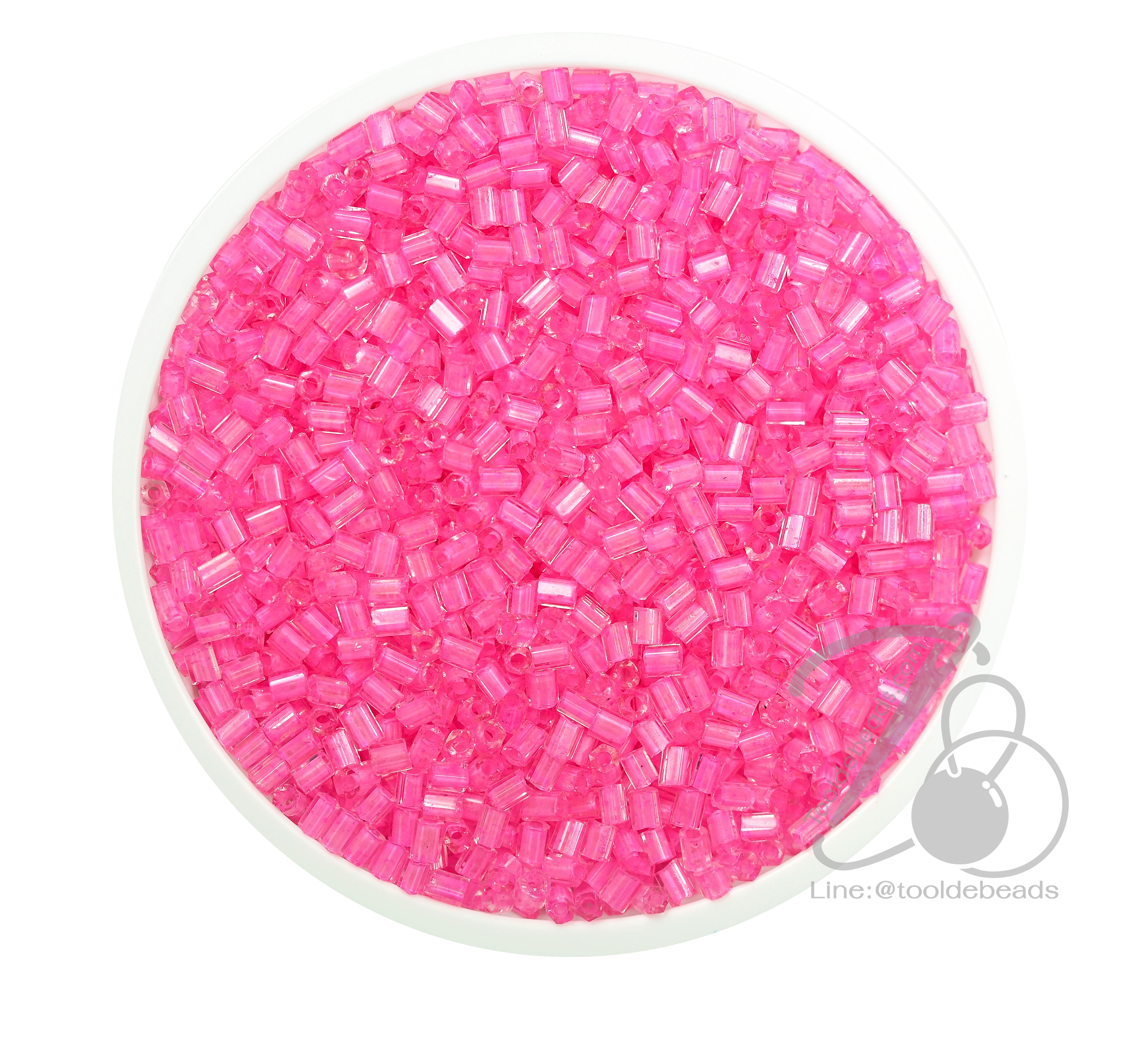 ปล้องสั้น สอดไส้ สีชมพู (450 กรัม) SKU-03300