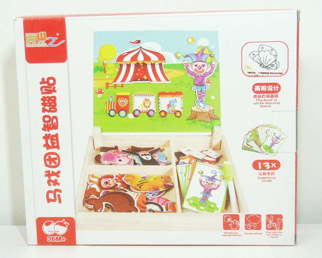 ของเล่นบทบาทสมมุติพร้อมส่งชุดแม่เหล็ก Circus_Magneticแบบสวนสัตว์