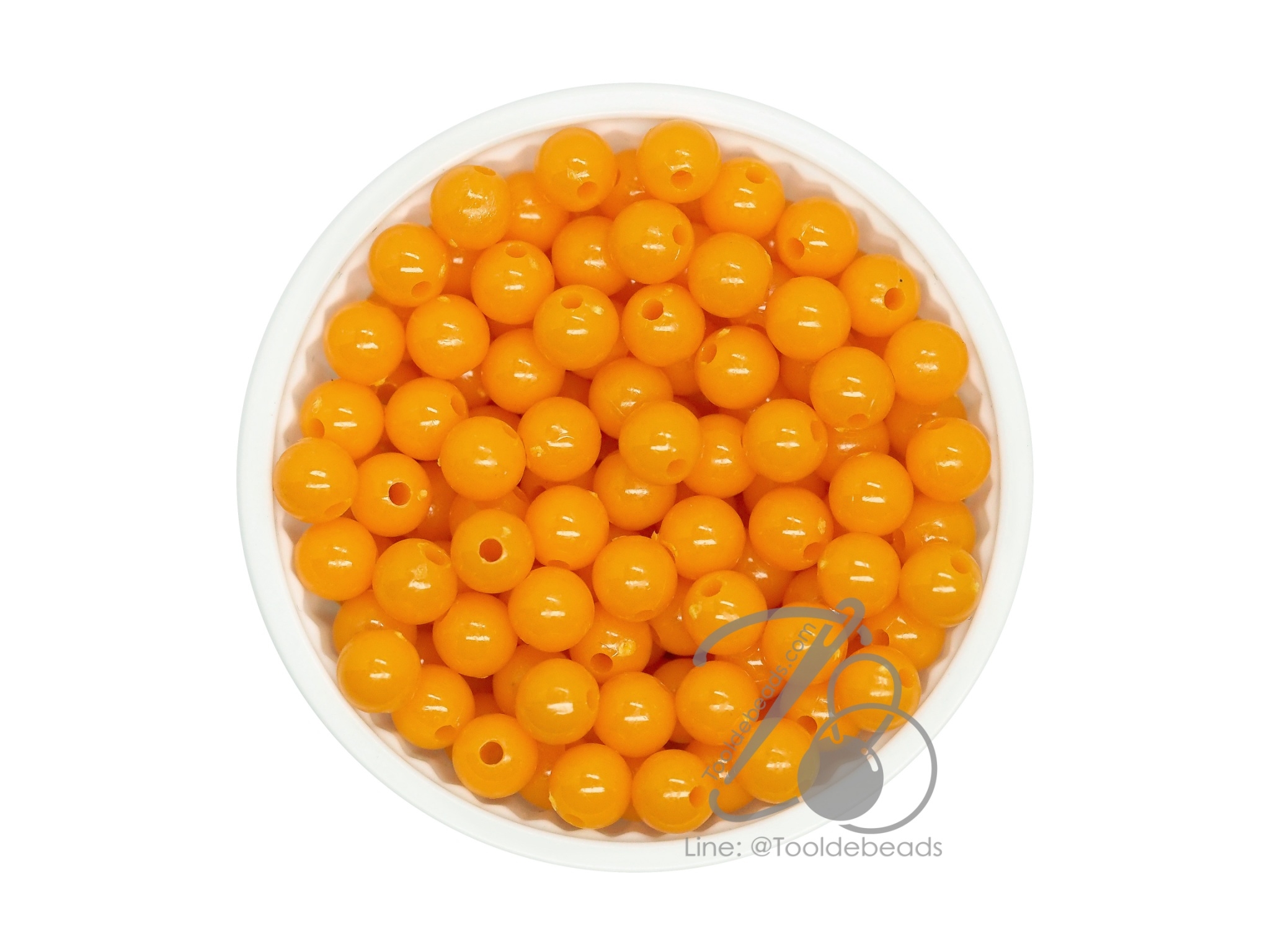 ลูกปัดกิโล ตราเสือ 6มม. สีสด (15 กรัม) SKU-05419
