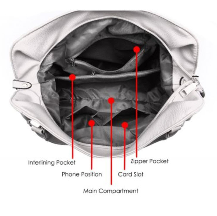 กระเป๋าสะพายหนัง สีแดง (high grade)