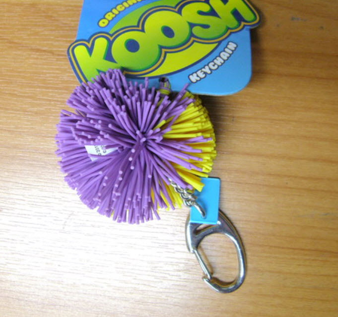 Koosh Ball (ม่วง-เหลือง) ขนาด 2 นิ้ว