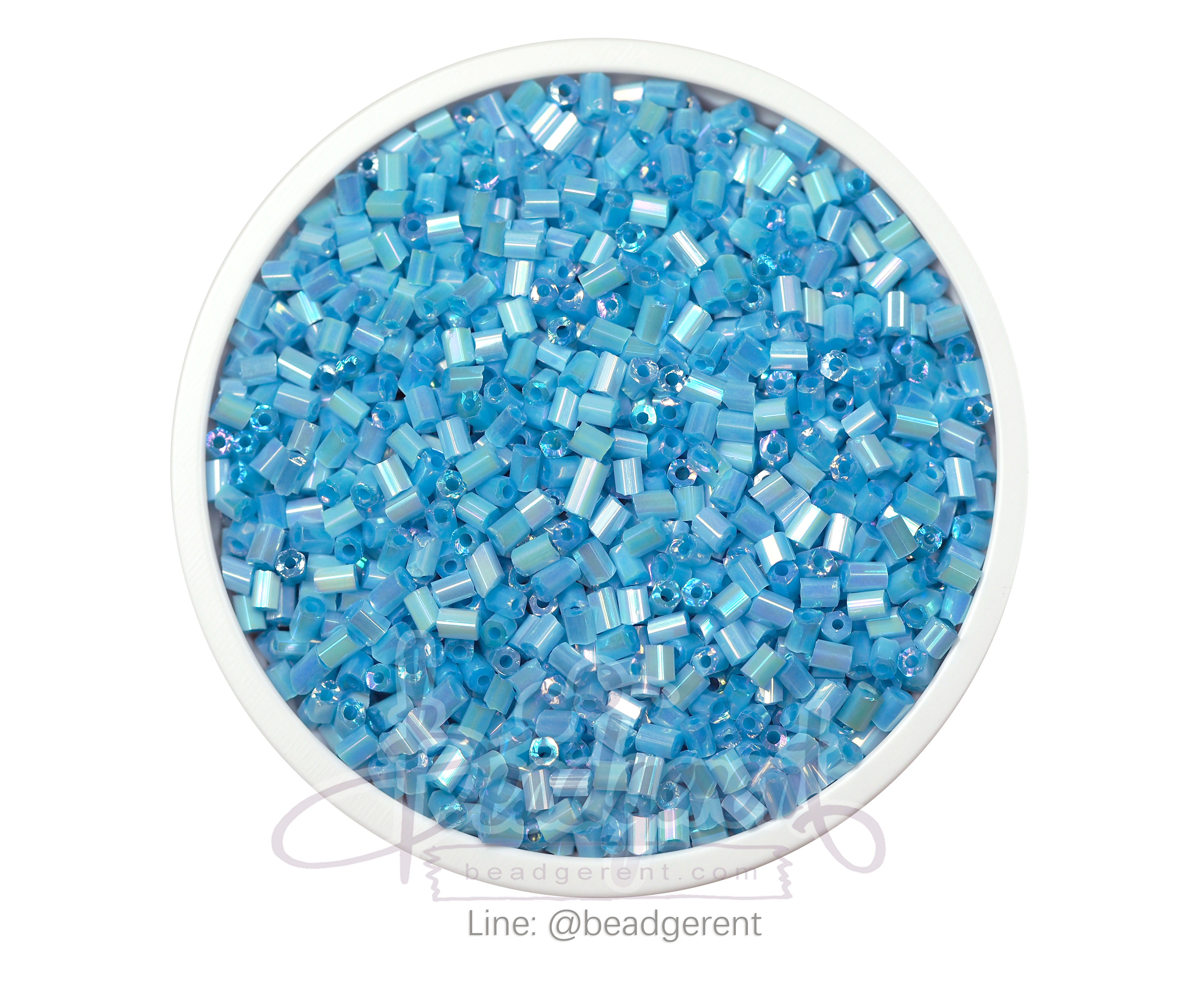 ปล้องสั้น โทนมุกด้าน สีฟ้า (450 กรัม) SKU-03388