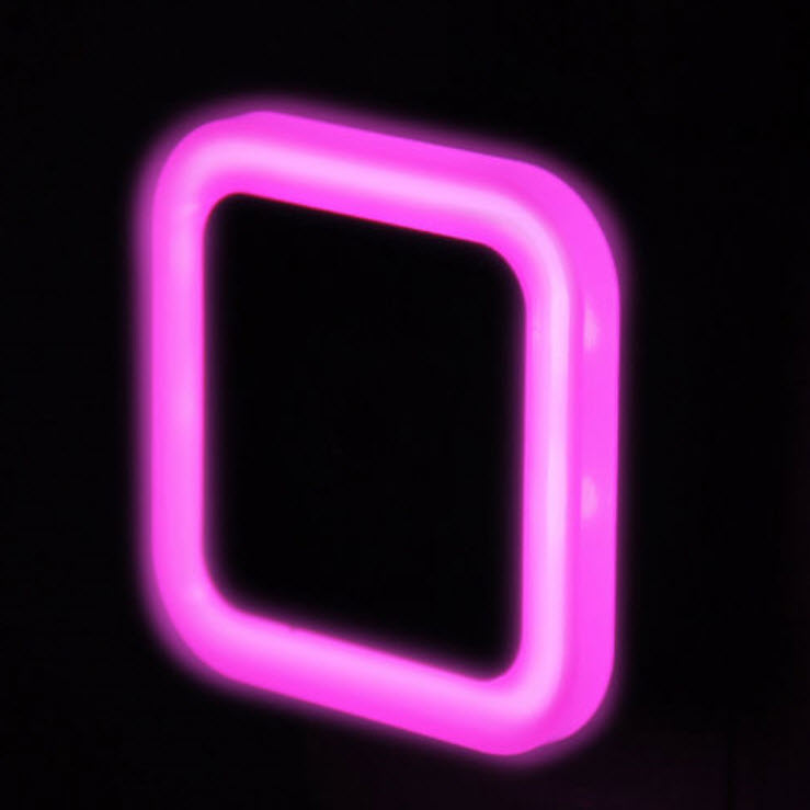 ไฟอัตโนมัติ สีชมพู (ขาเสียบแบน)