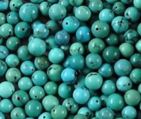 ลูกปัดสีฟ้า 6 ม.ม. / 100 เม็ด