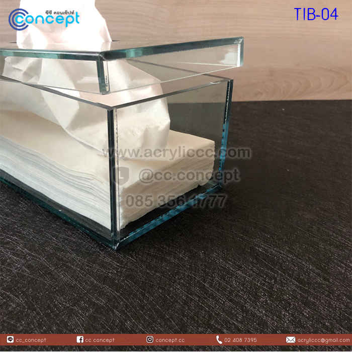 กล่องทิชชู่อะคริลิค (TIB-04)