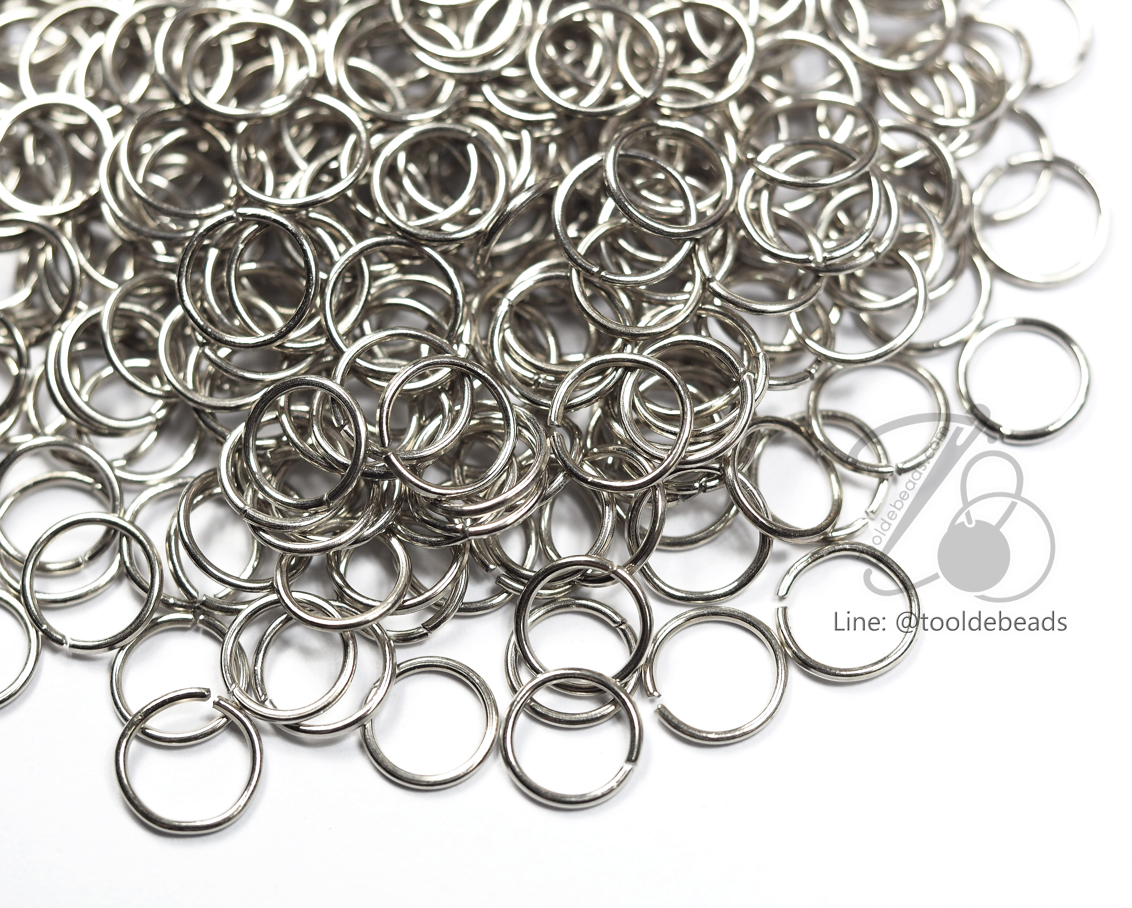 ห่วงกลม สีนิกเกิ้ล (10 กรัม) SKU-11256