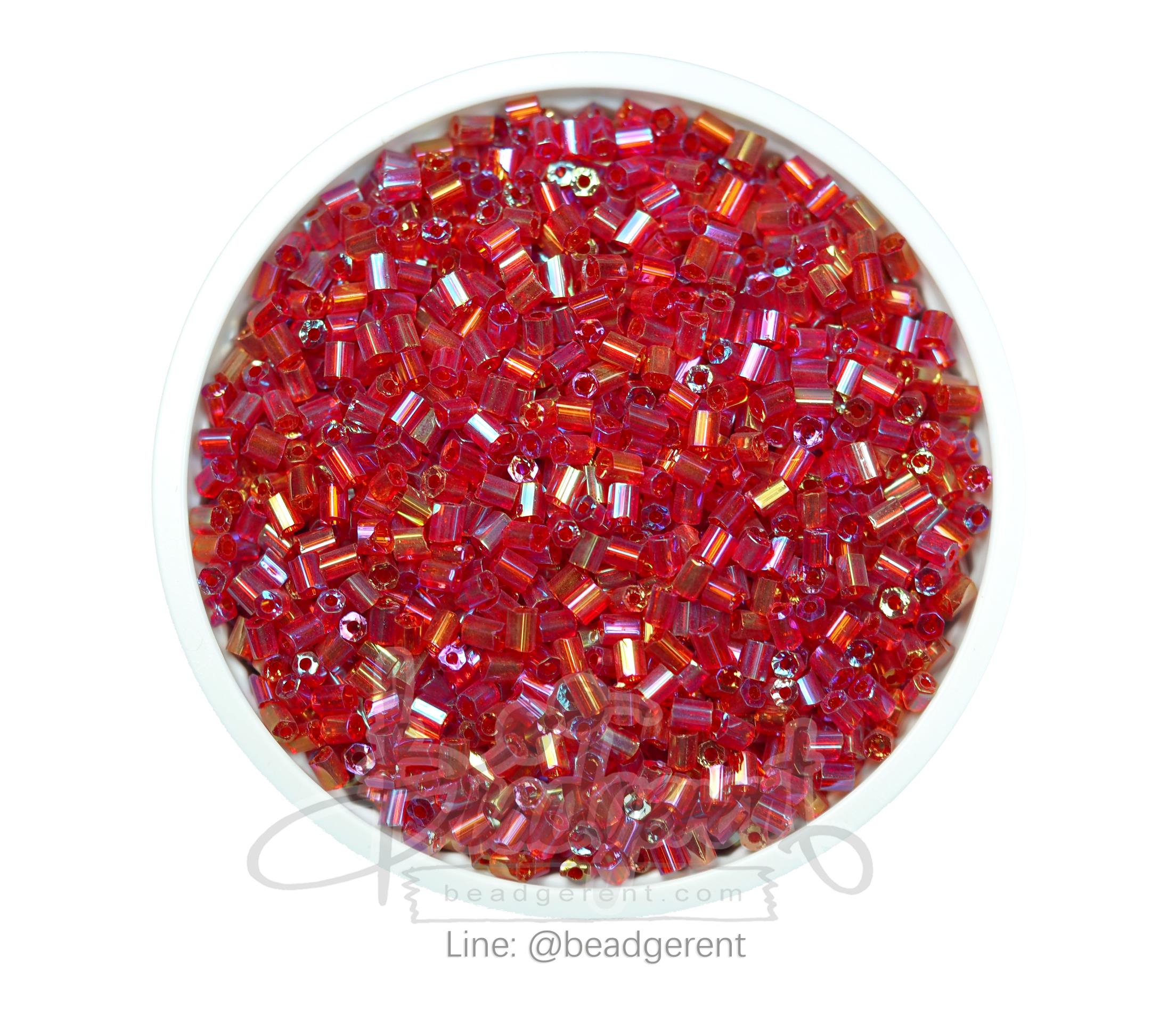 ปล้องสั้น โทนรุ้ง สีแดง (100 กรัม) SKU-03447