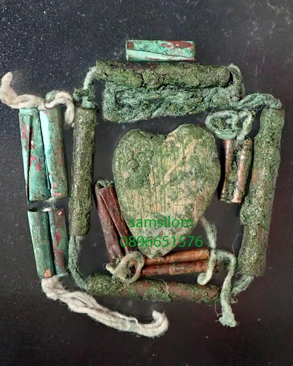 หลวงปู่ทิม วัดละหารไร่ สาลิกาไม้แกะ พร้อมตะกรุดสาลิกา แท้ดูง่าย