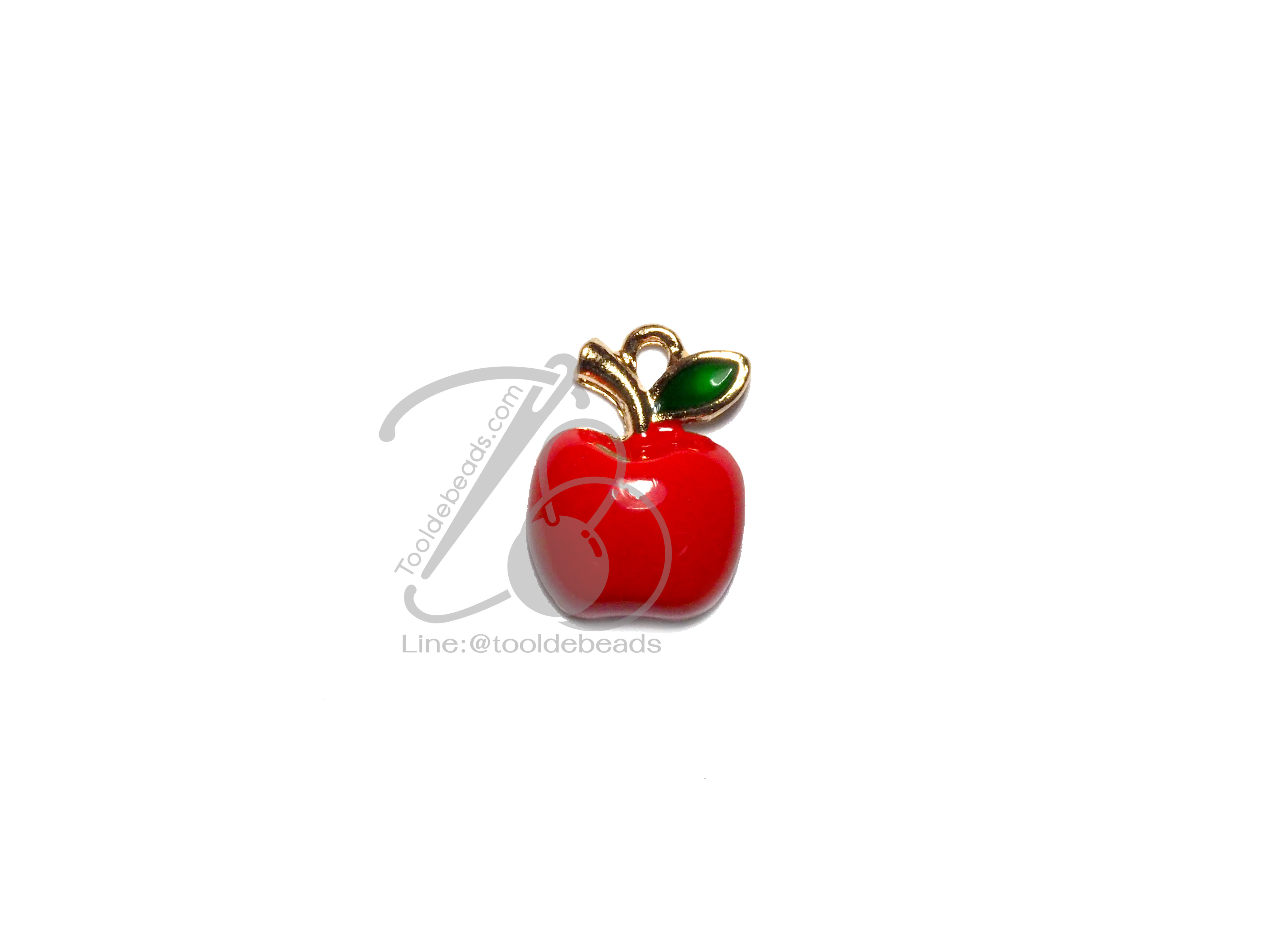 จี้หลากสี 01 13มม. ลายแอปเปิ้ล (1 ชิ้น) SKU-05976