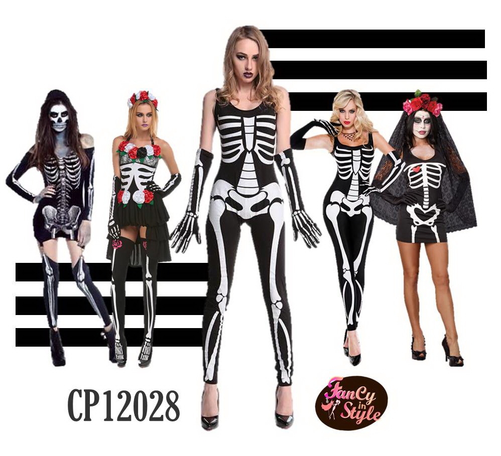 Skeleton for women Costume/ชุดแฟนซีโครงกระดูกสำหรับผู้หญิง/Halloween Costume/ชุดแฟนซีฮาโลวีน