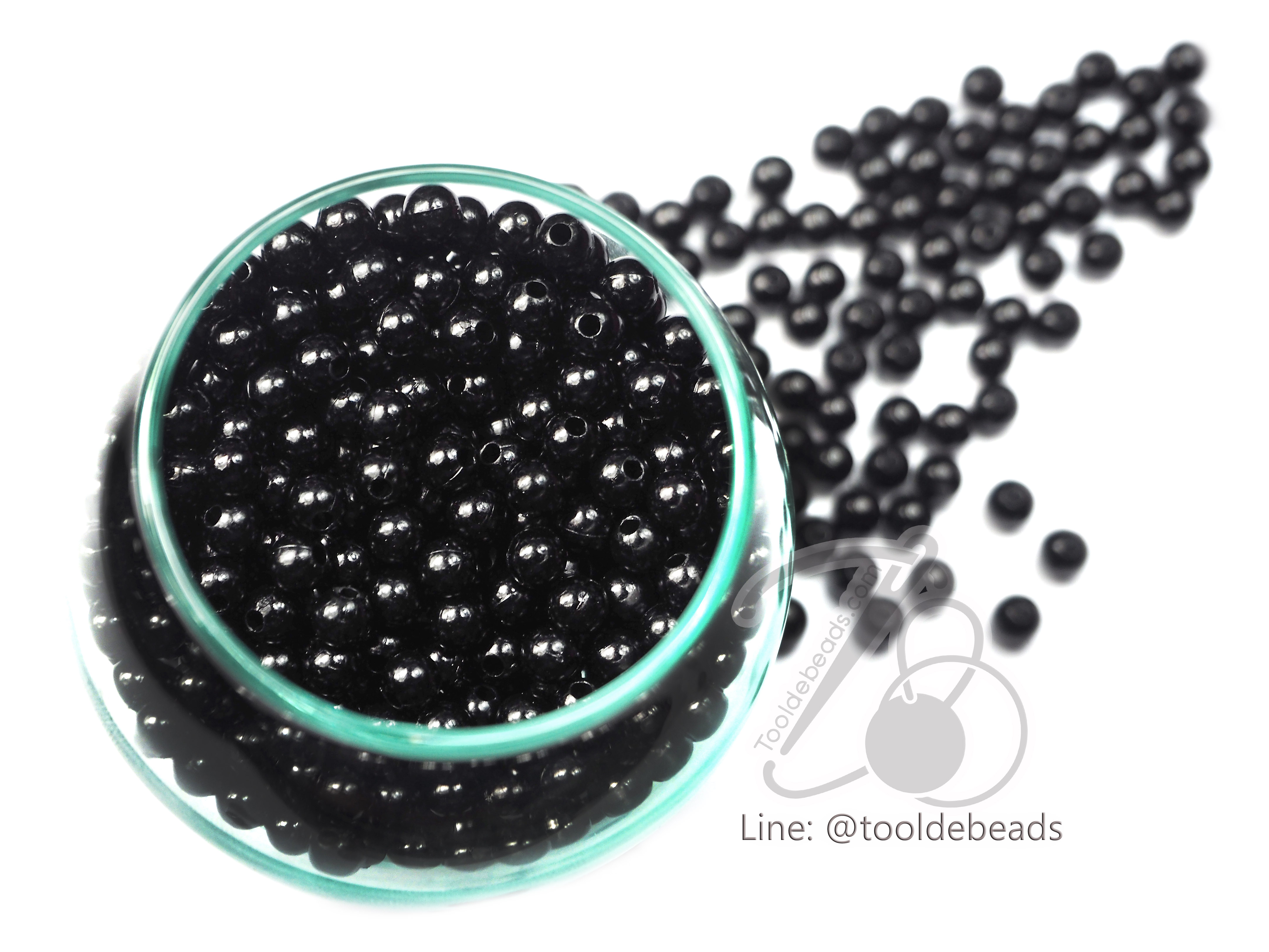 ลูกปัดมุกพลาสติก 5มม. (15 กรัม) SKU-07209