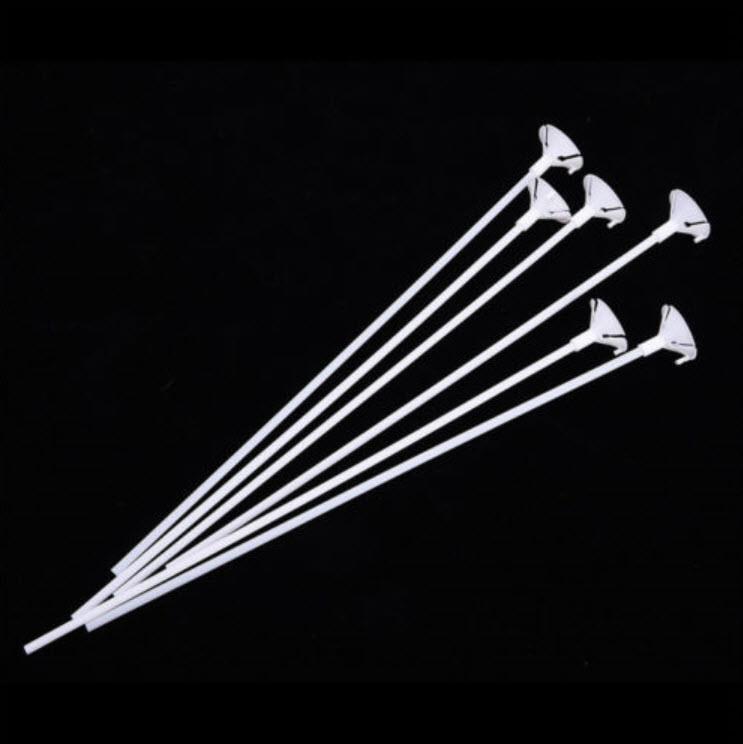 ก้านจุกลูกโป่ง สีขาว / 10 อัน