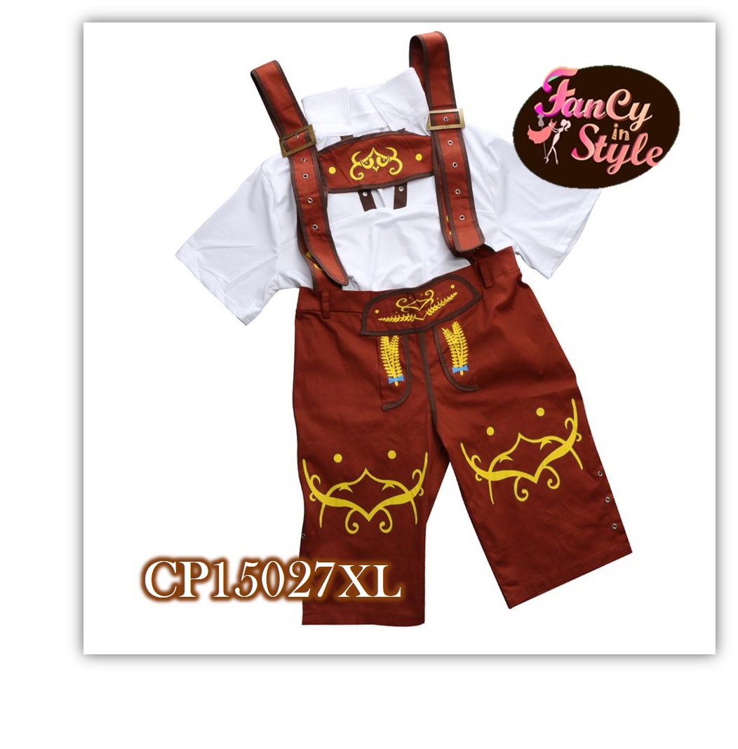 International Costume/Bavarian Style Costume for Men/Oktoberfest Beer Festival Costume for men/ชุดชาวบาวาเรียนสำหรับผู้ชาย/ชุดเทศกาลเบียร์สำหรับผู้ชา