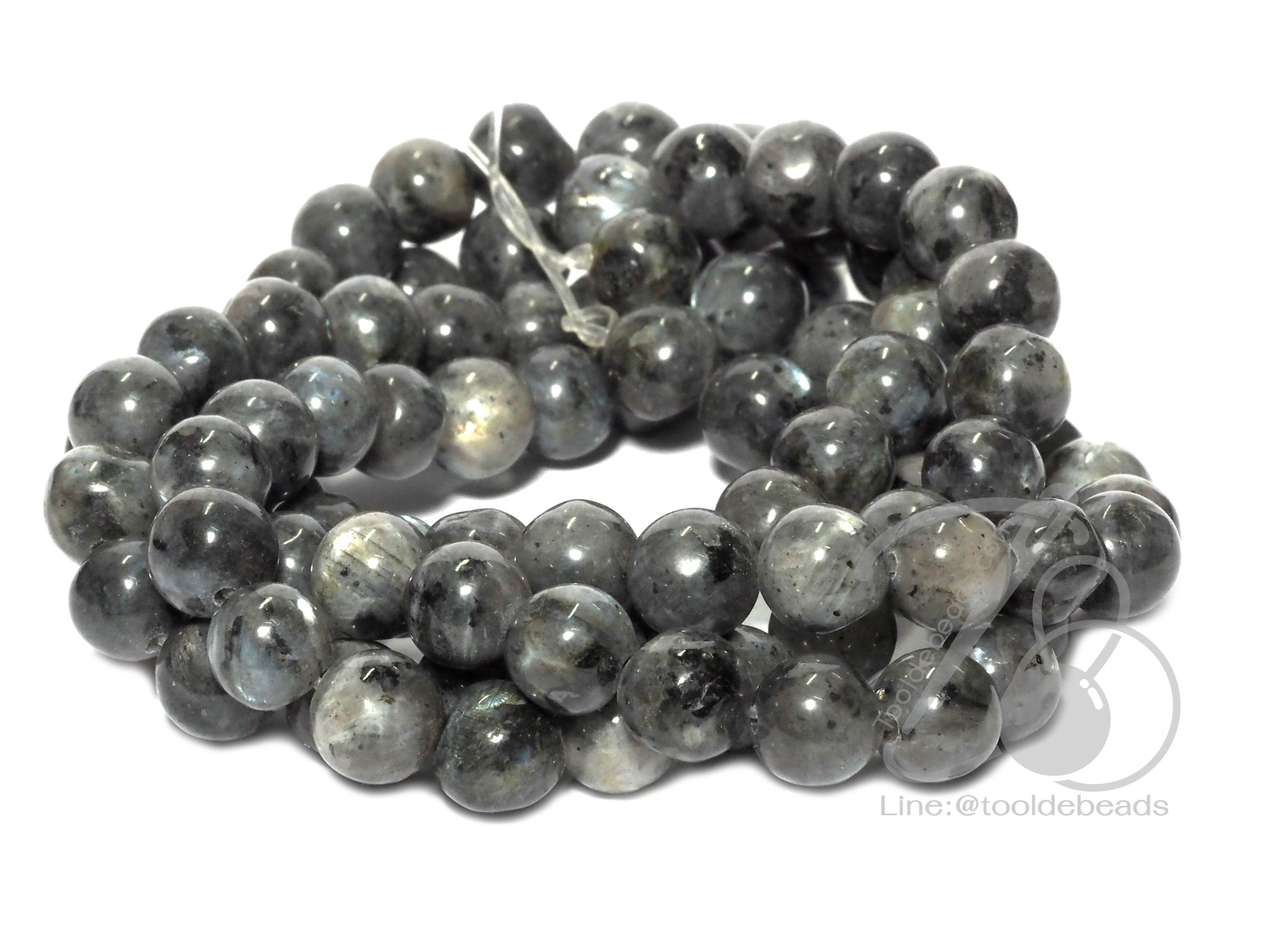 หิน Labradorite 8มม. (47 เม็ด) SKU-05751