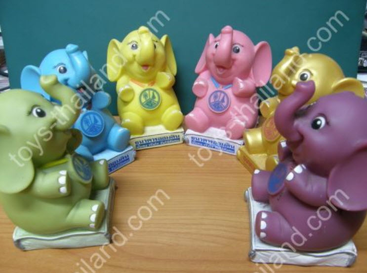 ออมสิน ชุดช้าง 6 ตัว