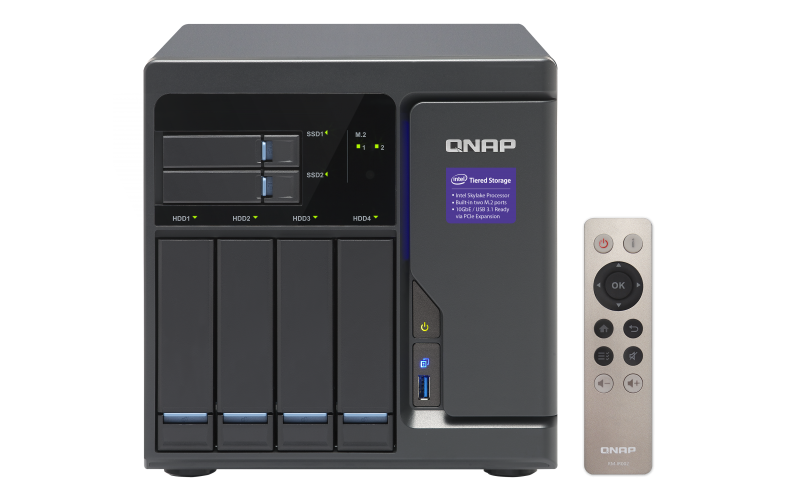 TVS-682-i3-8G High-performance NAS: tiered storage, application-based partitioning and network traffic distribution