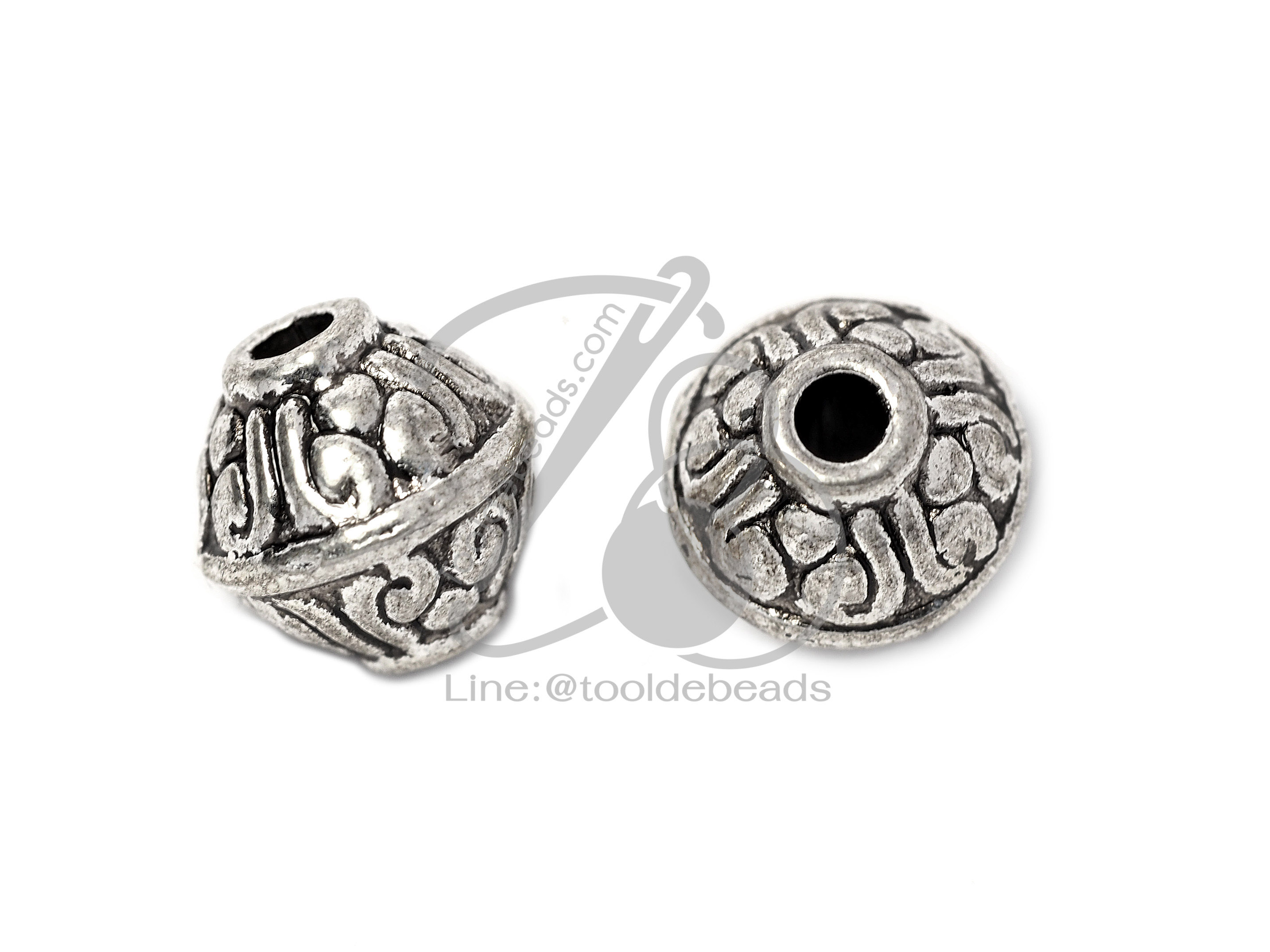 ลูกปัดโรเดียม 01 9มม. ทรงปลายแหลม (1 ชิ้น) SKU-03268