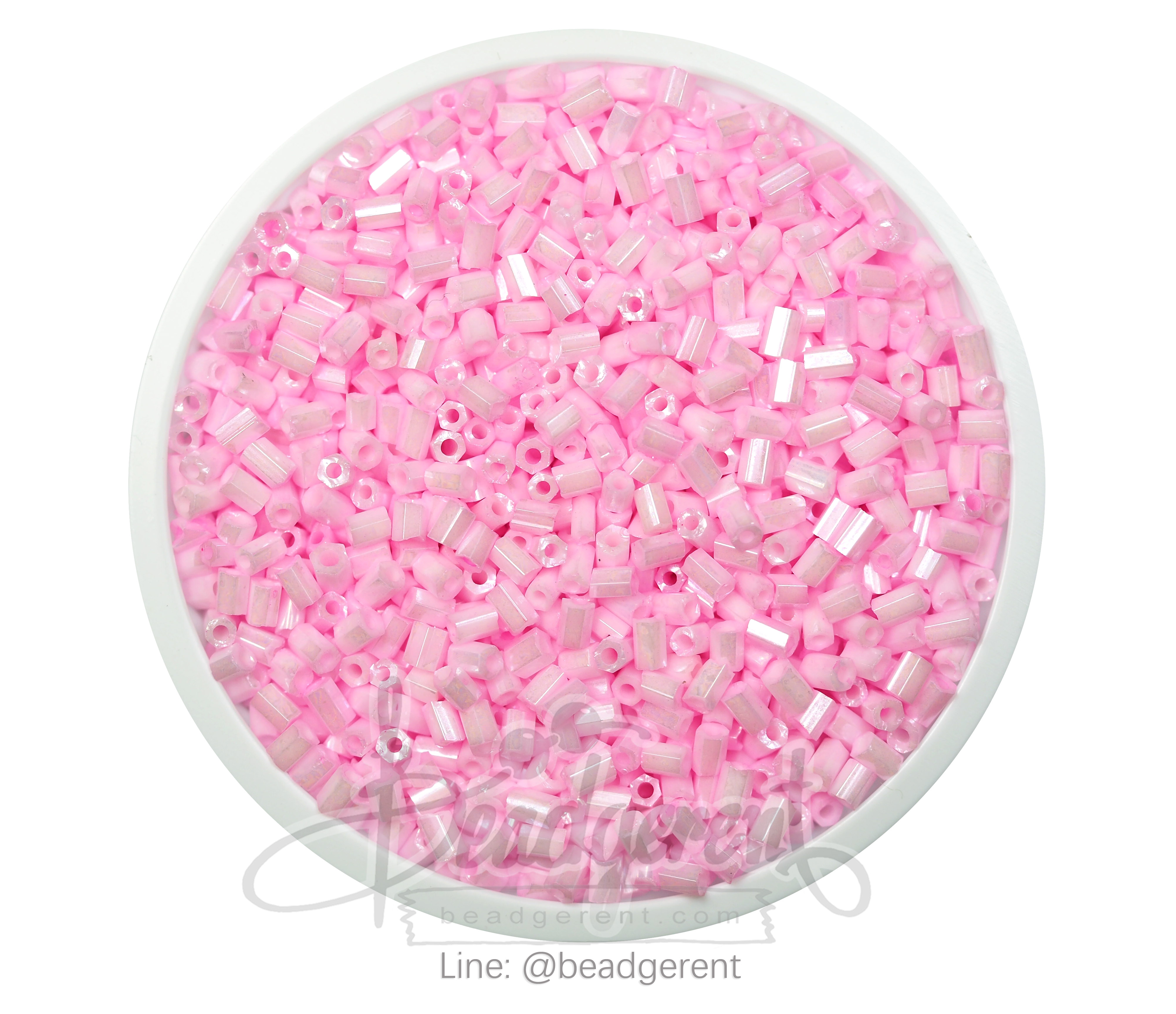 ปล้องสั้น โทนมุกด้าน สีชมพู (450 กรัม) SKU-03386