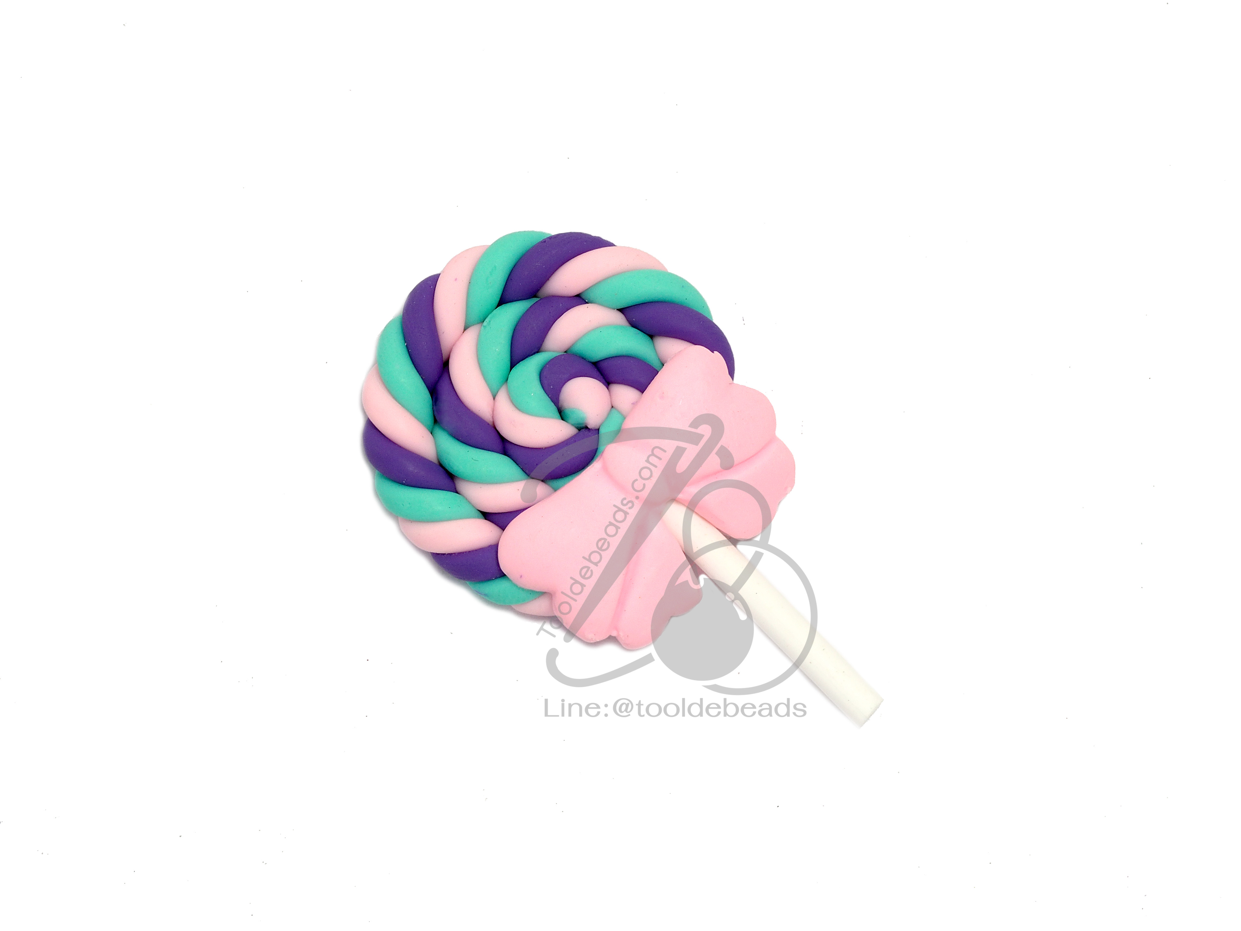 ดินปั้น 13 28*49มม. ลายลูกอมสีหวาน (1 ชิ้น) SKU-06506