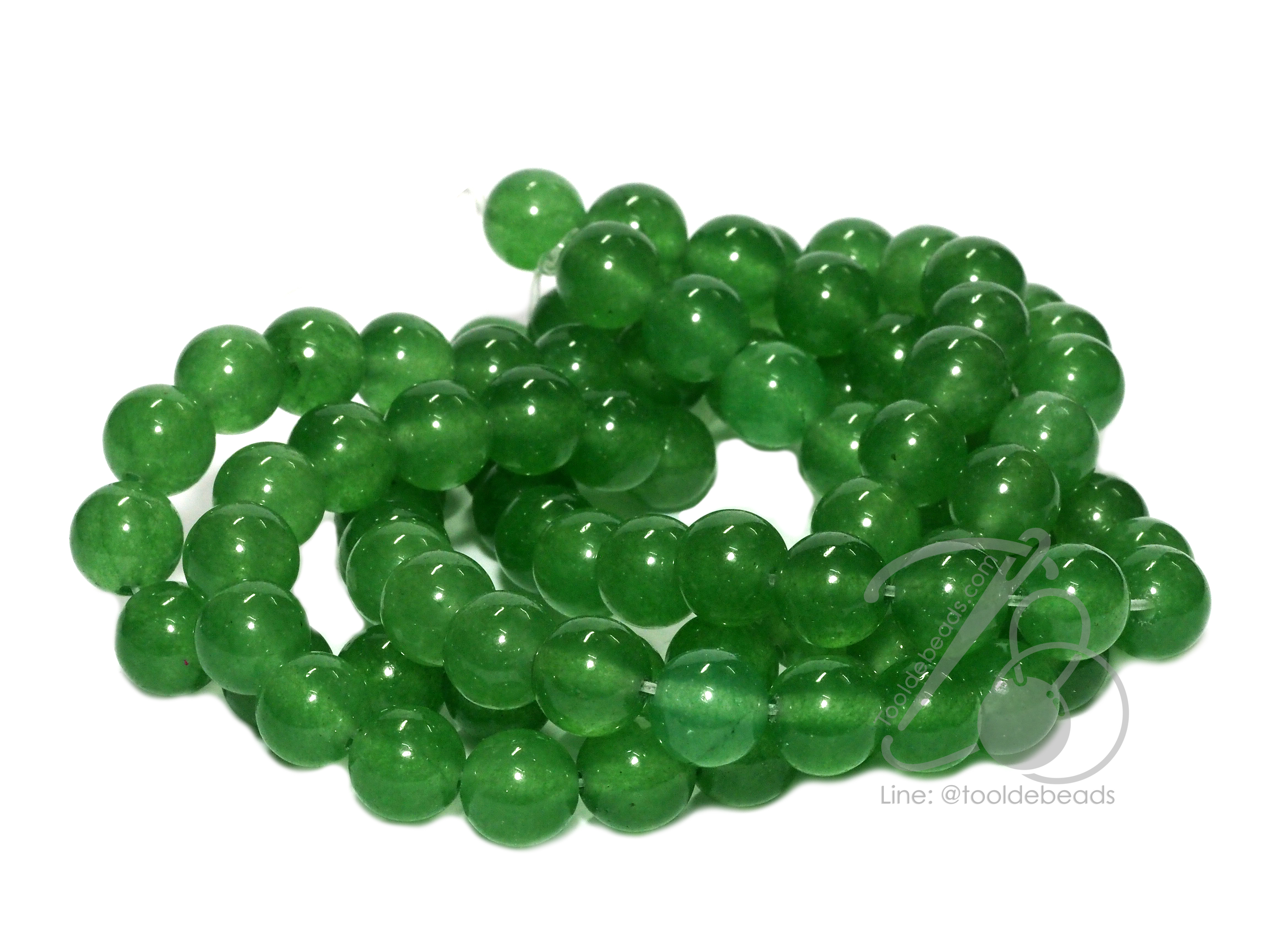 หิน หยก(Jade) 8มม. (47 เม็ด) SKU-01476