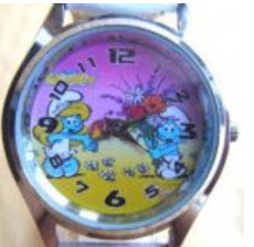 นาฬิกาข้อมือ Smurf (D) สายสีขาว