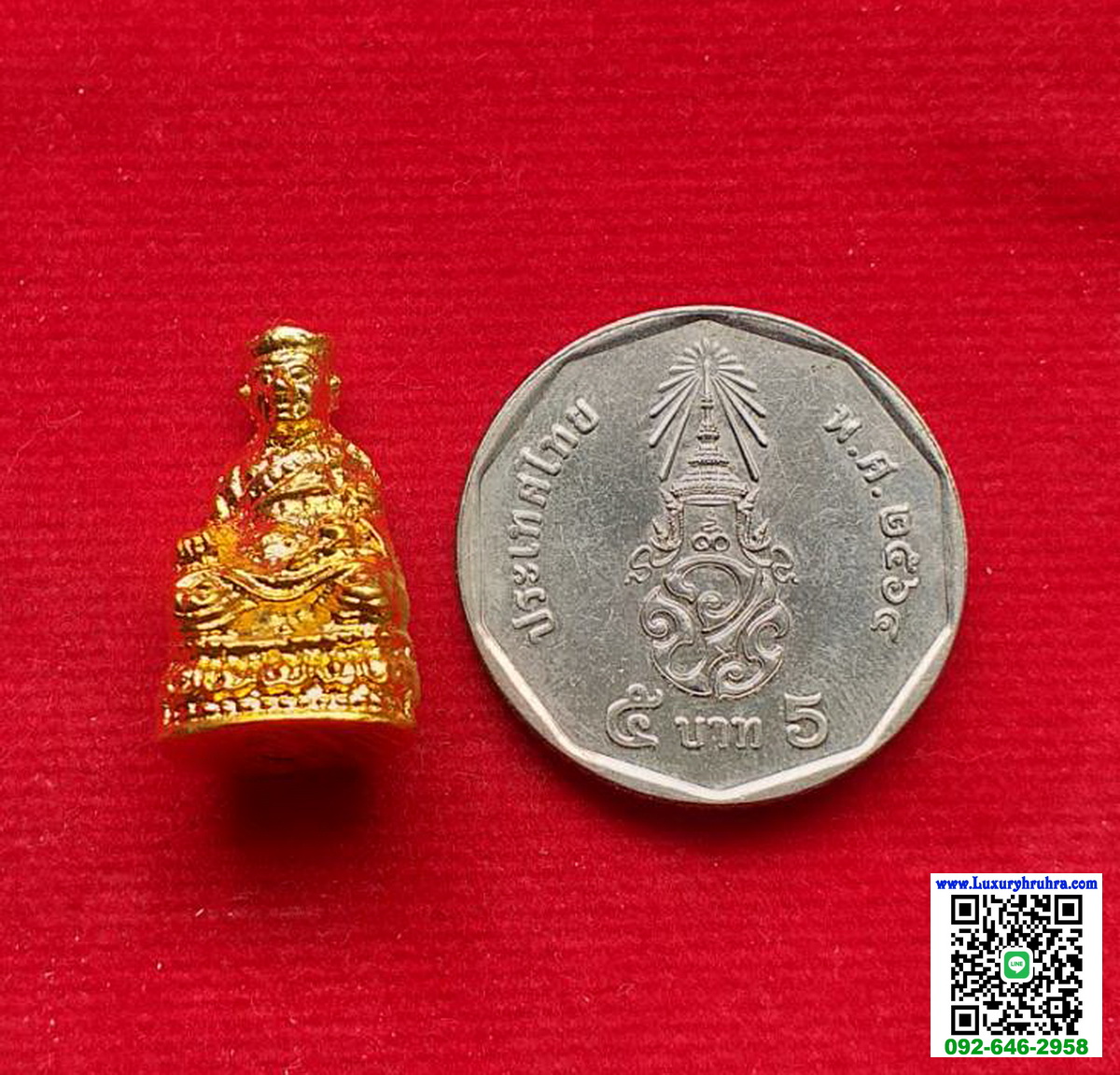 ลอยองค์ไต่ฮงกงโจวซือมีกริ่งมูลนิธิส่งเสริมศีลธรรมชลบุรีเจ่งเต็กเซี่ยตึ้งฉลองครบรอบ30ปีพ.ศ.2542เนื้อกะไหล่ทอง