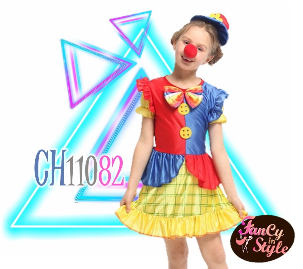 Children Costume/ชุดแฟนซีสำหรับคุณหนู/Little Clown Girl Costume/ชุดแฟนซีตัวตลกโบโซ่สำหรับคุณหนู