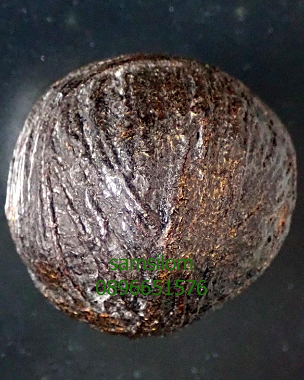 หลวงปู่ยิ้ม วัดหนองบัว ลูกอม(ด้าย)สายสิญจน์สาวพรหมจารี ชุบรักปิดทอง สวย สมบูรณ์