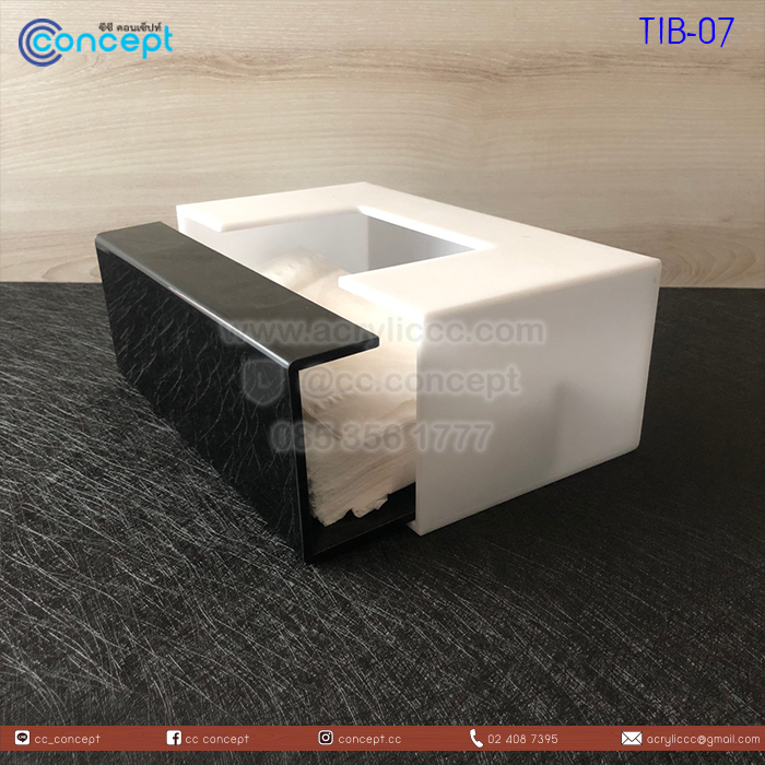 กล่องทิชชู่อะคริลิค (TIB-07)
