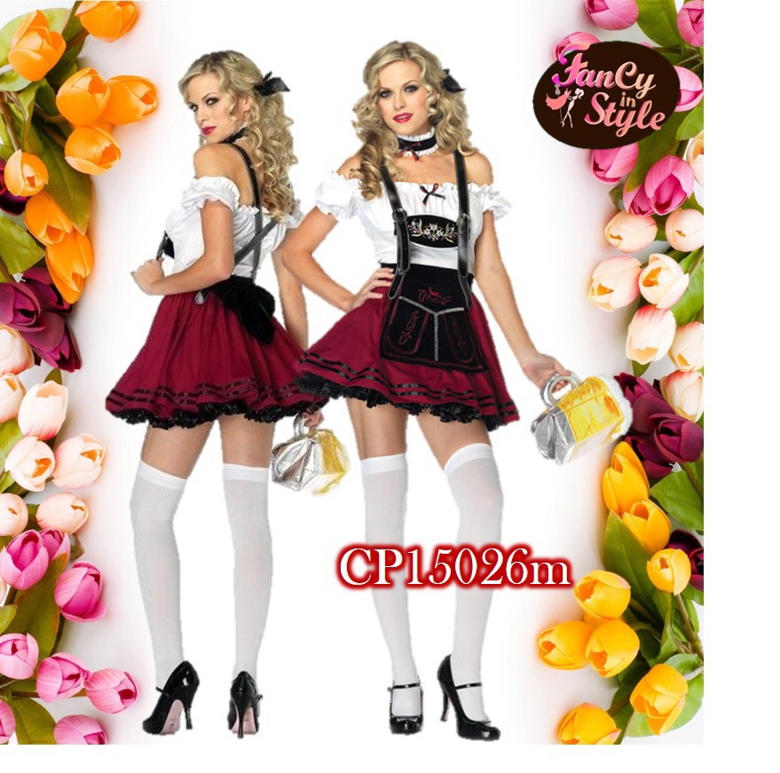 International Costume/Bavarian Style Costume/Maid/Oktoberfest Beer Festival Costume/ชุดชาวบาวาเรียน/ชุดเทศกาลเบียร์/ชุดสาวเสิร์ฟ