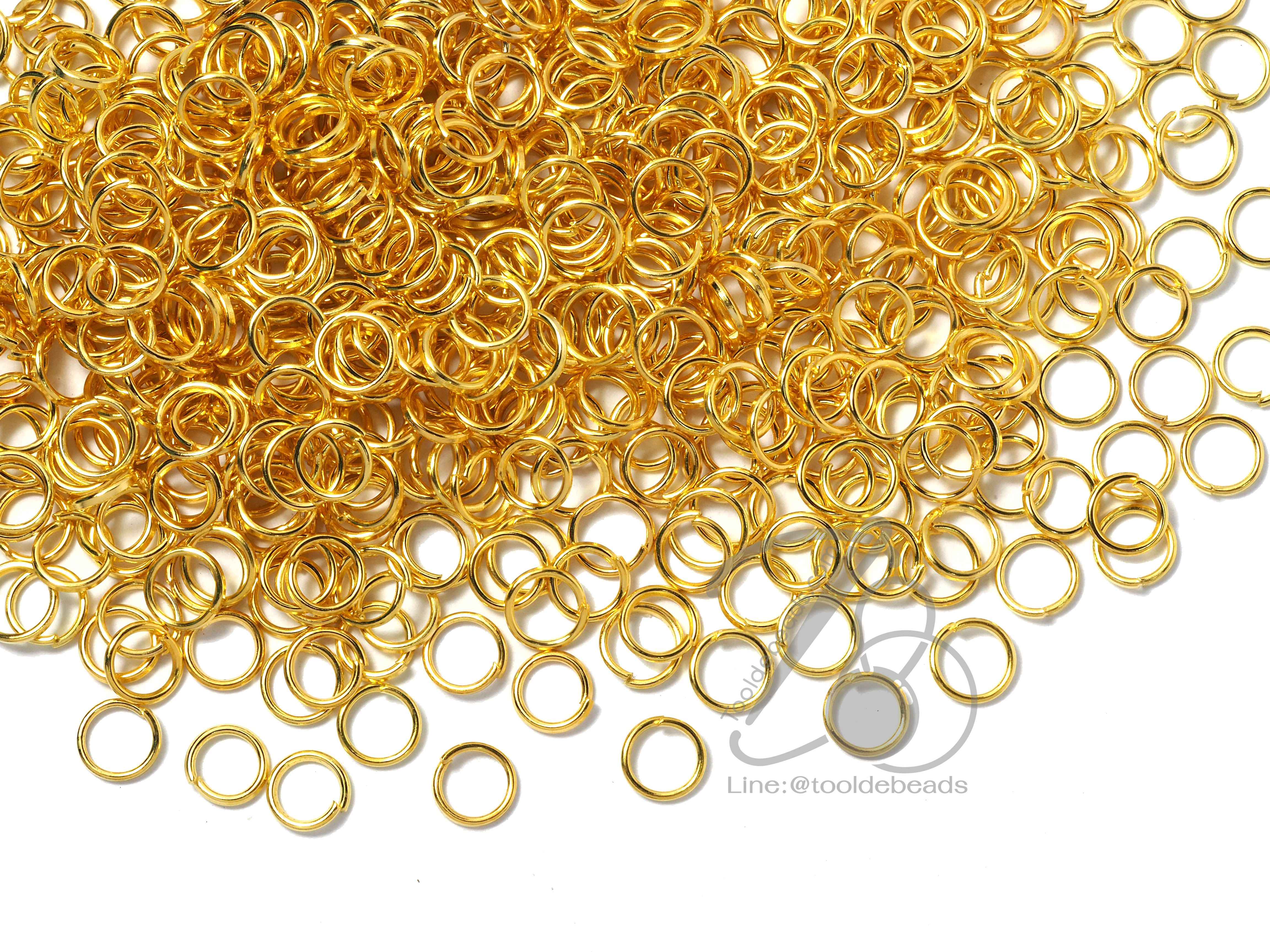ห่วงกลม สีทอง (10 กรัม) SKU-11257