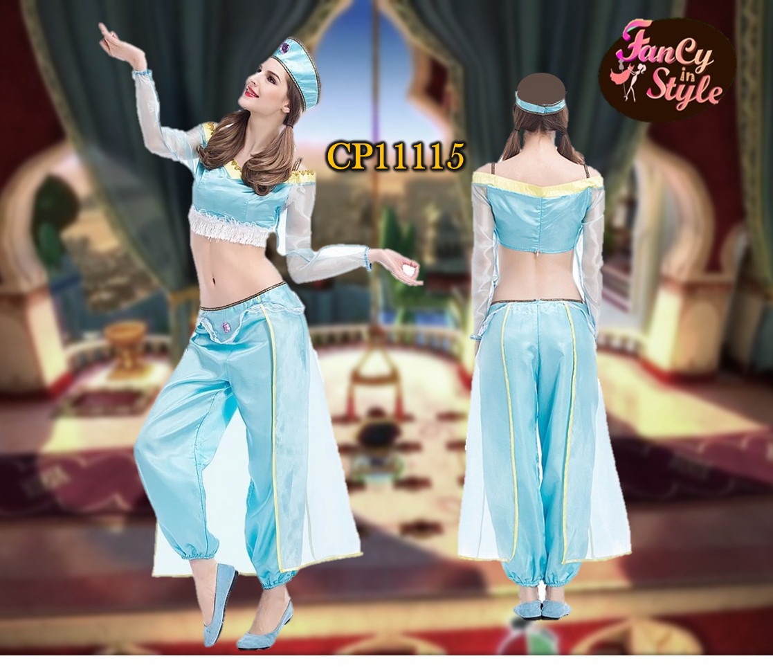 Fairy tale/Disney /Cartoon/Game costume/Princess Jasmine Costume/ชุดแฟนซีเจ้าหญิงจัสมิน