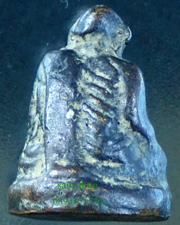 เจ้าคุณเฒ่า พระธรรมจารีย์ วัดขันเงิน ชุมพร รูปหล่อ รุ่นแรก 2504 ตอกโค๊ต ผิวหิ้ง