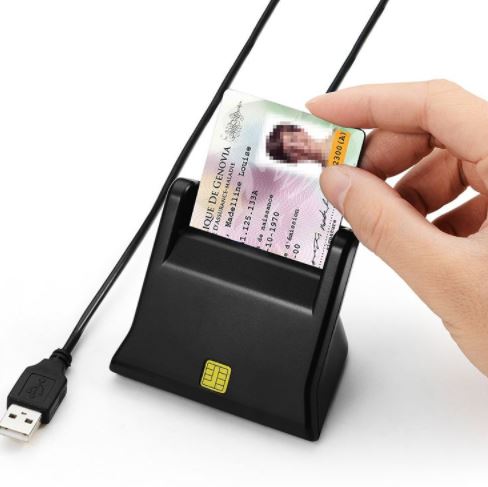 C292 เครื่องอ่านบัตรประชาชน สมาร์ทการ์ด แบบตั้งโต๊ะ Smart Card Reader เชื่อมต่อผ่าน USB 2.0