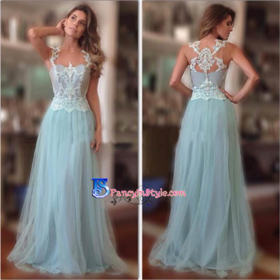 Long Dress ชุดราตรียาวสีเขียวอ่อน/ชุดเดรสยาว/ชุดออกงาน/ชุดไปงานแต่ง