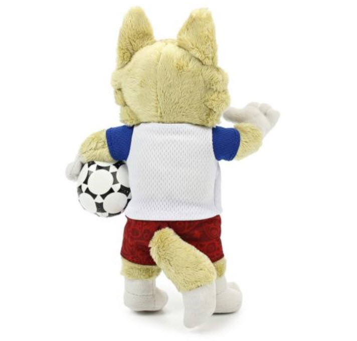 ตุ๊กตามาสคอต Zabivaka wolf ขนาด 10 นิ้ว