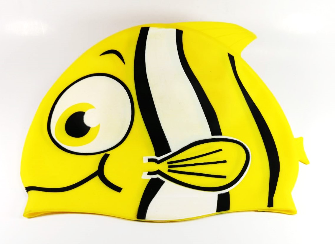 หมวกว่ายน้ำเด็กแฟนซี พร้อมส่งสดใสแบบซิลิโคนหยืดหยุ่นหลากสี