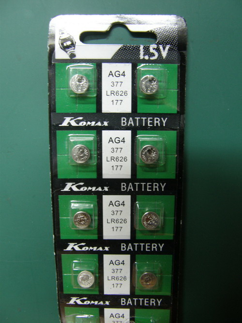 ถ่านกระดุม Komax (LR626) 1.5 V